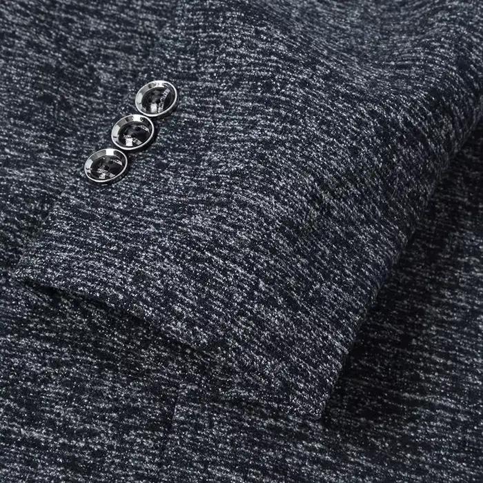 CARANFIER hommes veste Blazers nouveau automne coupe ajustée formelle affaires costumes manteau décontracté Plaid Social Masculino mâle vestes Blazer