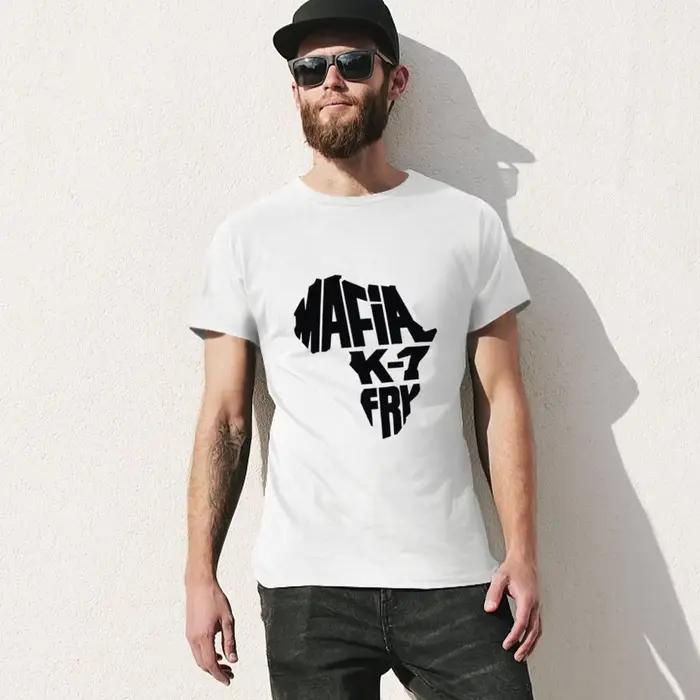 T-shirt mafia k1 fry en coton pour homme, vêtement vintage, heavyfriendly