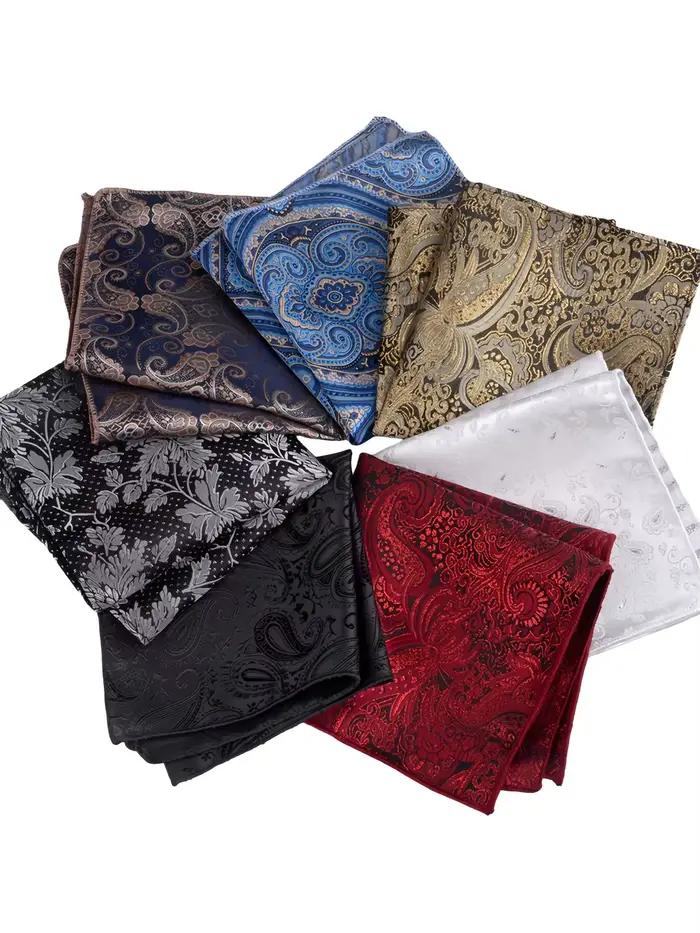 Mouchoir de poche rétro britannique en polyester pour costume homme style sport élégant à offrir pour occasions spéciales