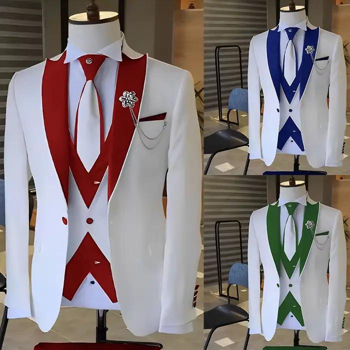 Costume Blanc et Noir pour Homme