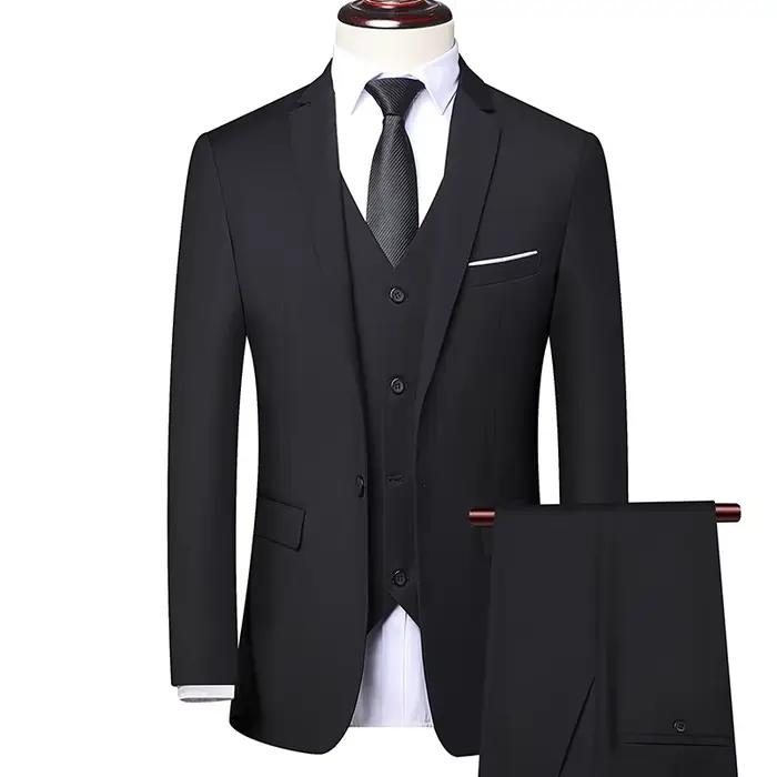 Costume (Blazer + Gilet + Pantalon) pour Homme