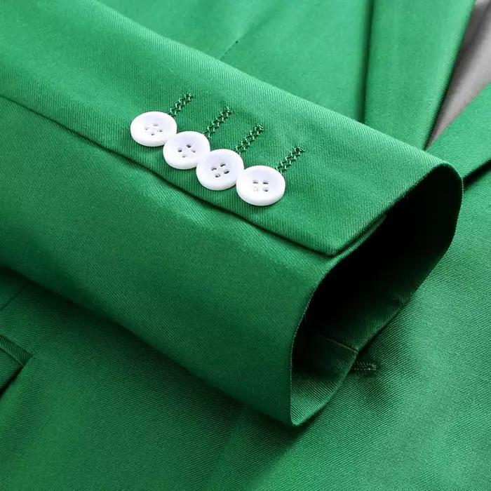 Veste de costume verte pour hommes