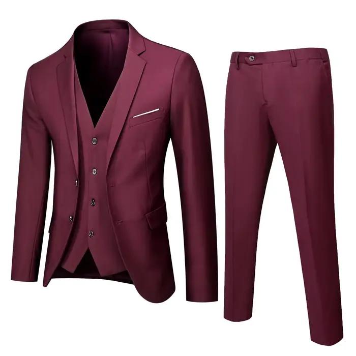 Ensemble de costume de mariage décontracté pour hommes