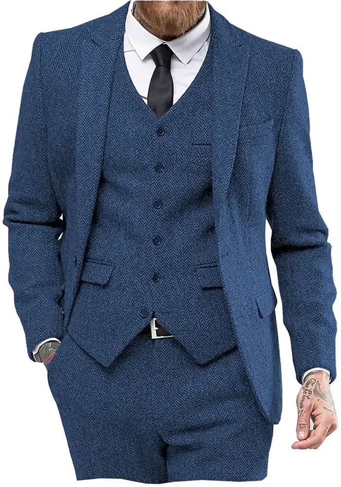 Costume rétro à chevrons pour homme