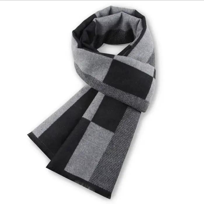 Hommes écharpe pour homme hiver copie cachemire châle marque de luxe