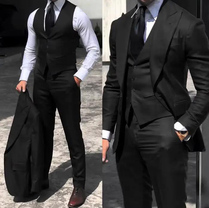 Costumes de smoking de mariage chic pour hommes