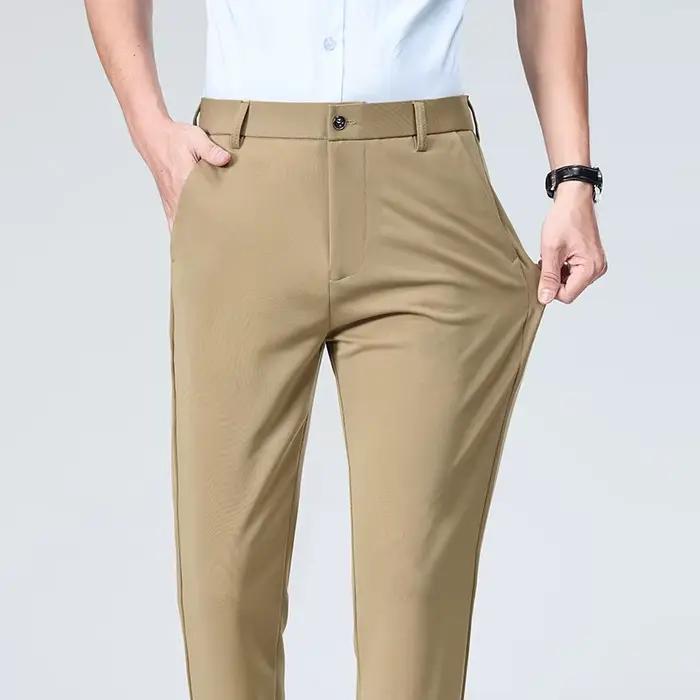 Pantalon de costume droit pour hommes