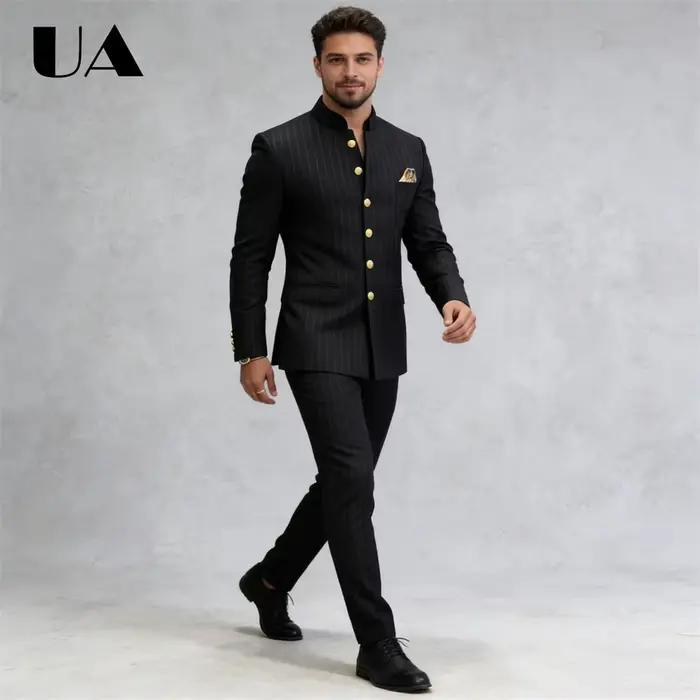 Ensemble de costume 2 pièces pour homme Stripe