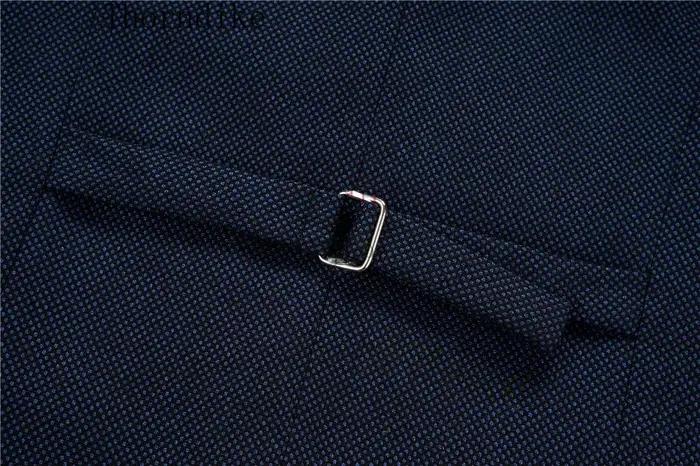 Soit dike-Blazer et pantalon de mariage bleu marine pour hommes