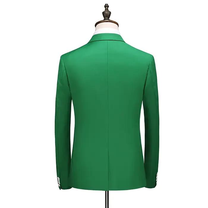 Veste de costume verte pour hommes
