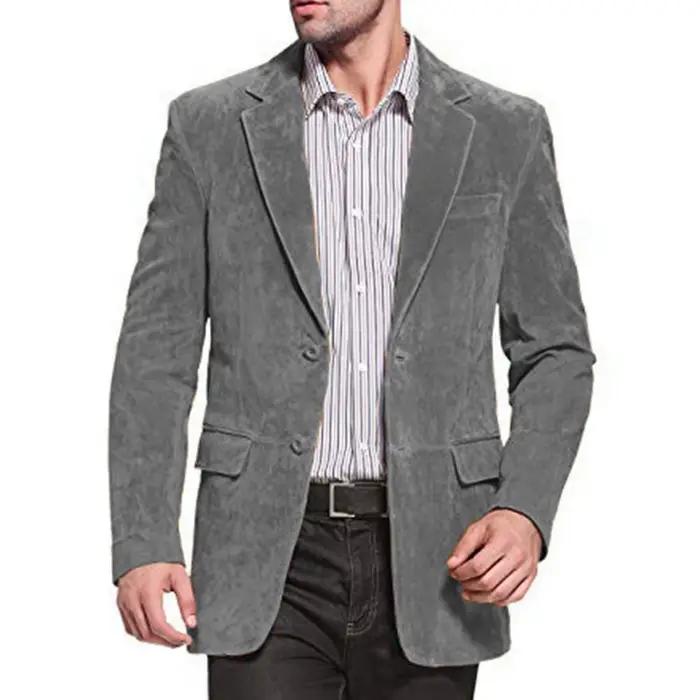 Veste en faux daim pour hommes, confortable, décontractée, mode, coupe cintrée, meilleure vente, veste confortable pour hommes, polyester de qualité supérieure, ouverture totale, col en V, style moderne pour toutes les occasions