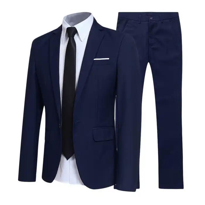 2026 hommes costume ensemble col rabattu formel