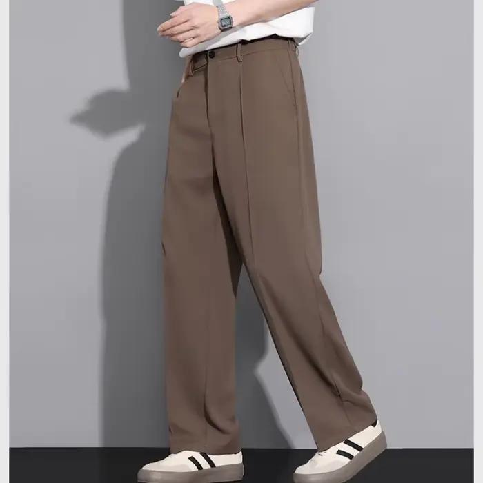 Pantalon de costume beige pour homme