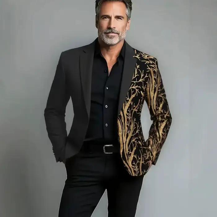 Veste de costume décontractée slim fit pour homme