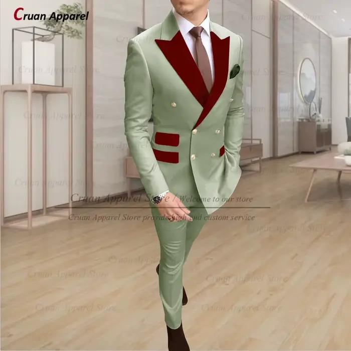 Ensemble de costume beige pour homme