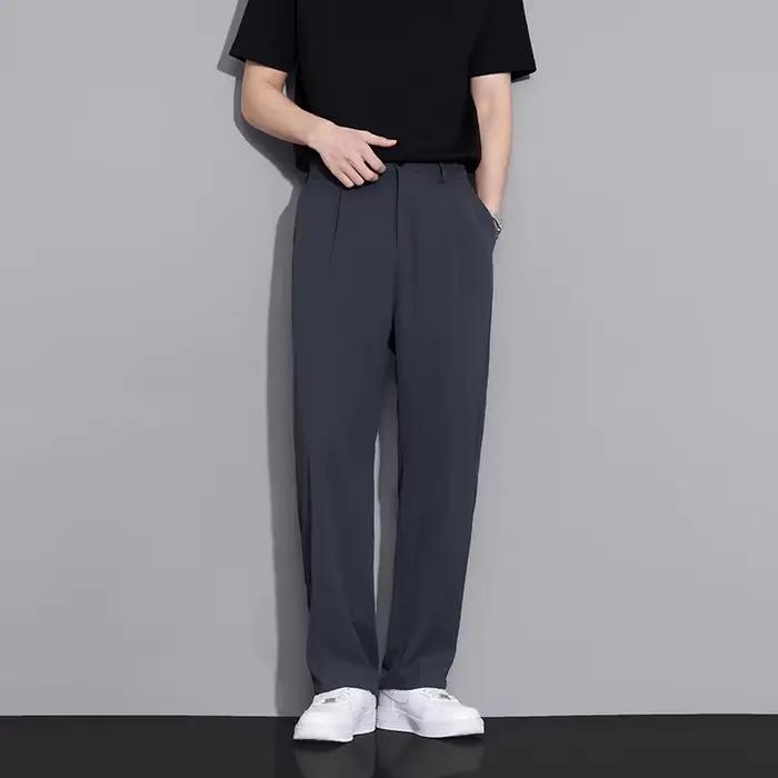 Pantalon de costume beige pour homme
