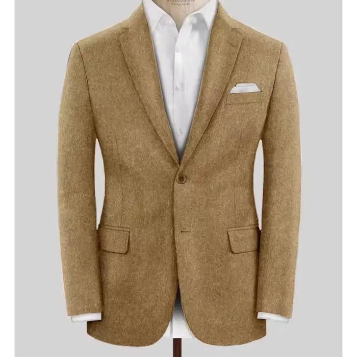 Blazer en laine pour hommes style classique veste de costume simple boutonnage coupe cintrée élégant confortable pour mariages et événements spéciaux