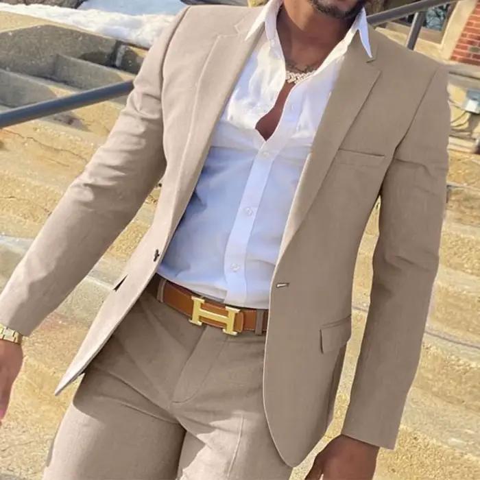 Costume Beige 2 pièces pour hommes