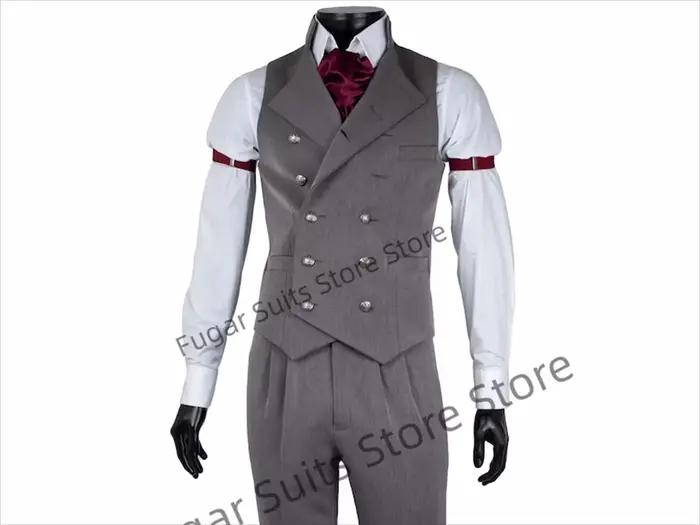 Costumes classiques gris pour hommes