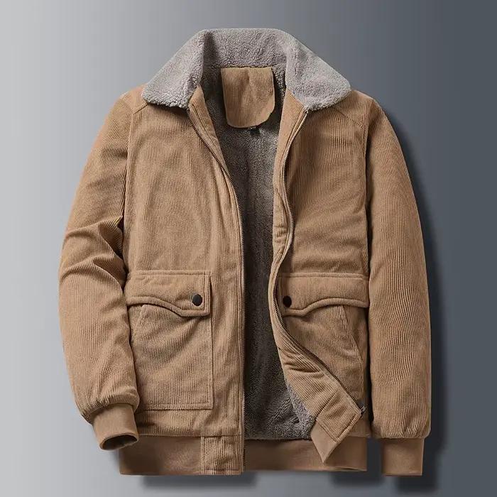Veste en velours côtelé pour homme