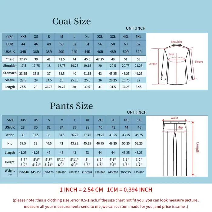 Costumes modernes pour hommes