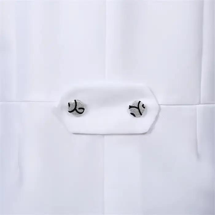 Manteau de queue pour hommes classique moderne blanc et noir style basique costume pour hommes scène veste tenues chanteur magicien occassions spéciales