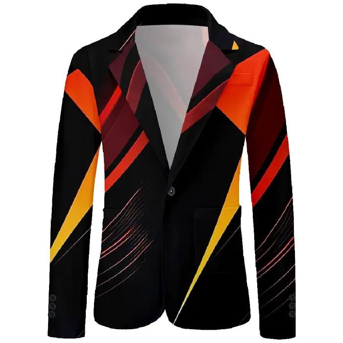 Veste de costume jaune élégante pour hommes