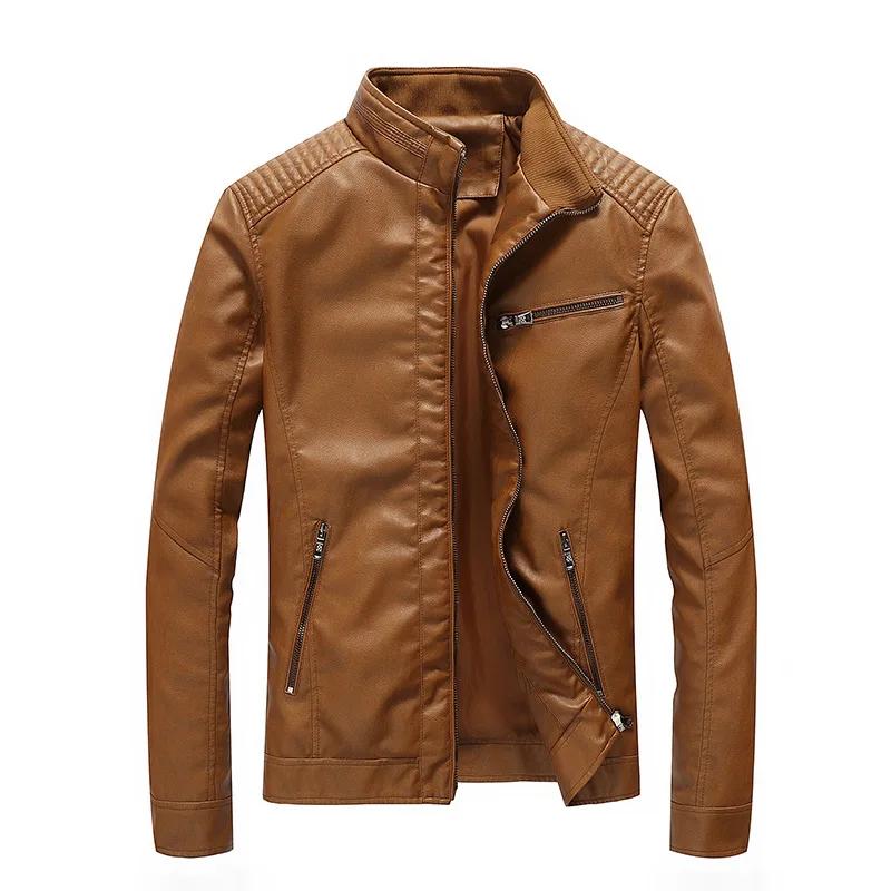 Blouson en cuir PU pour homme 2026, doublé polaire et épais, vêtements de moto, manteau chaud pour h