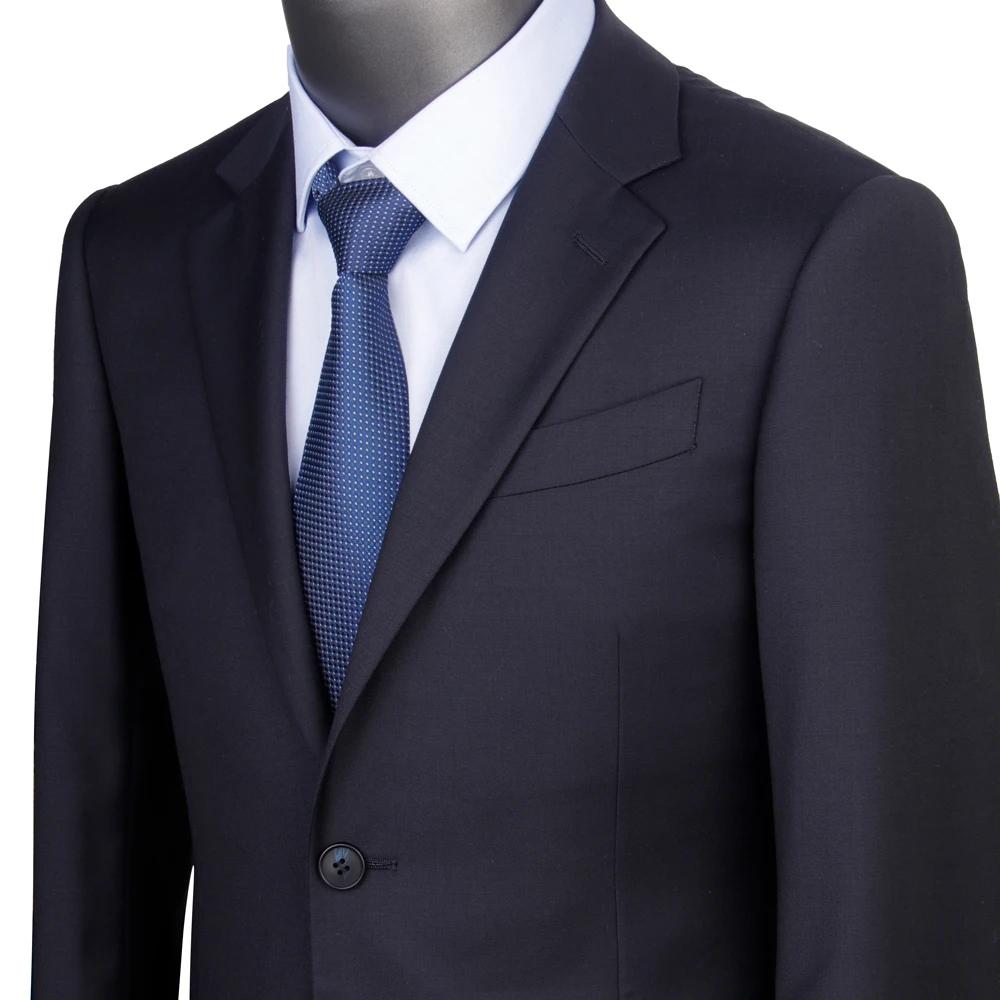 Costume de Luxe 100% Laine pour Homme, Sur Mesure, Bleu Nuit Trempé, Sarawan Sélectionné, Tenue de M