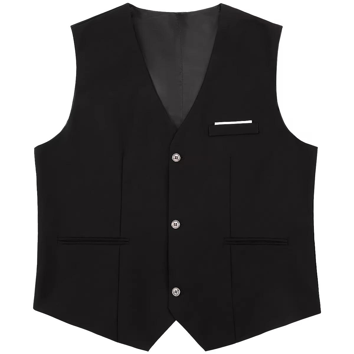 Gilet de costume pour hommes, ensemble de tenue formelle d'affaires pour mariage, bureau, fête d'ann