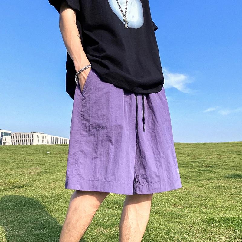 Shorts pour hommes pantalons été Shorts décontractés pantalons cordon salopette tout-match coréen Si