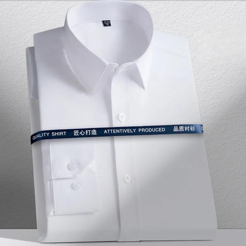 Nouvelles chemises pour hommes à manches longues, chemises habillées pour hommes, coupe ajustée, che