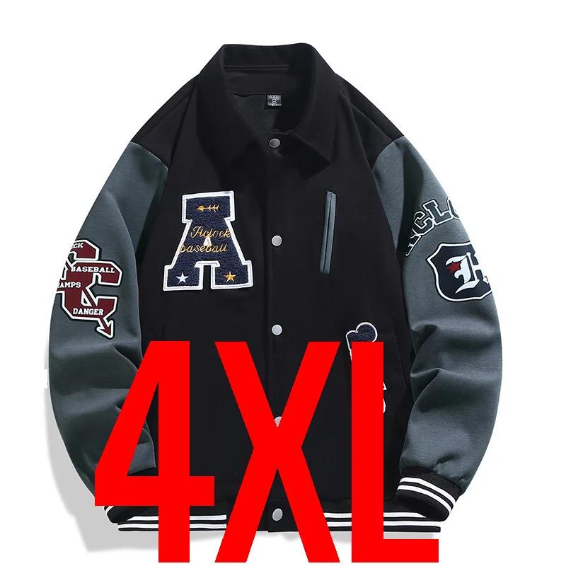 Veste bombardier pour hommes, très grande taille 12XL, manteau d'université de Baseball brodé, Super