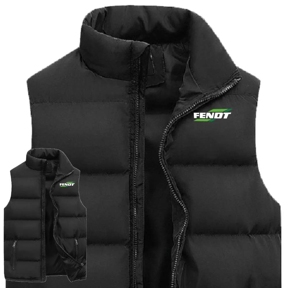 Hommes Veste sans manches tracteur FENDT hommes col roulé Gilet chaud décontracté fermeture éclair s