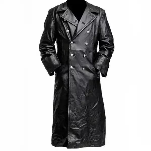 Trench-coat Vintage en Faux cuir pour homme, veste de haute qualité, Costume de Cosplay, nouvelle co