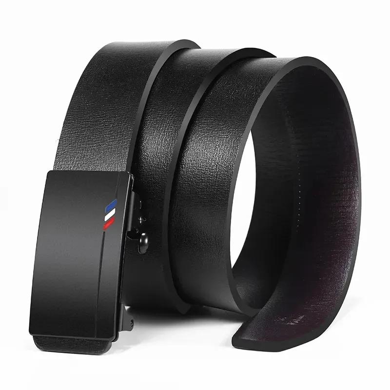 Nouveau produit ceinture hommes de haute qualité sans dents boucle automatique décontracté hommes ce