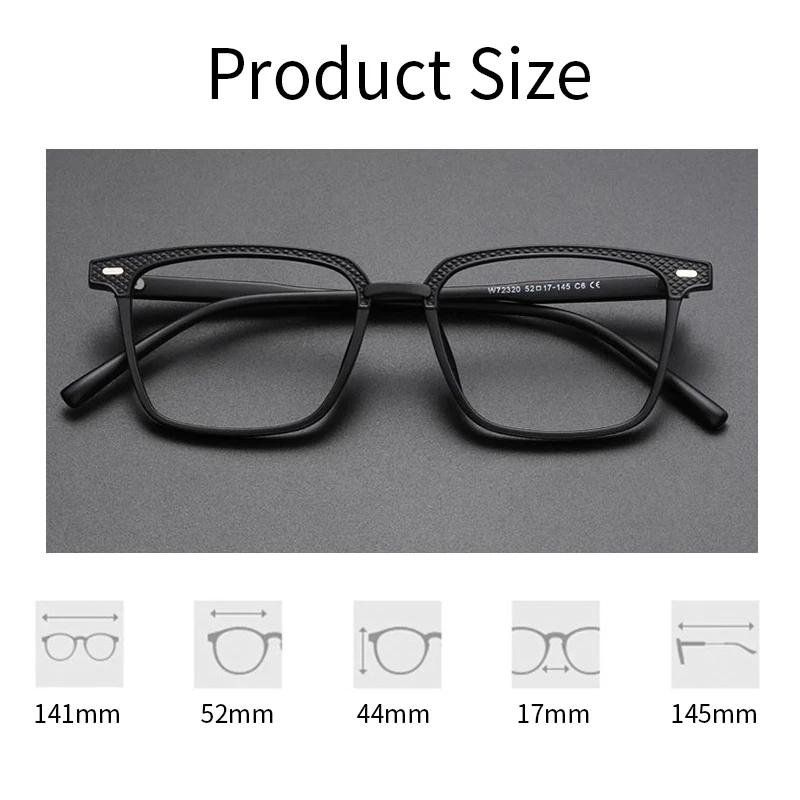MOMOJA hommes classique carré lunettes cadre rétro affaires cadre décoratif femmes luxe optique lune