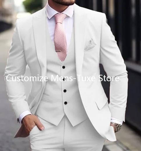Costume de Luxe Rose pour Homme, Tenue Formelle, Veste 3 Pièces, Pantalon avec GlaSlim Fit, Zones Me