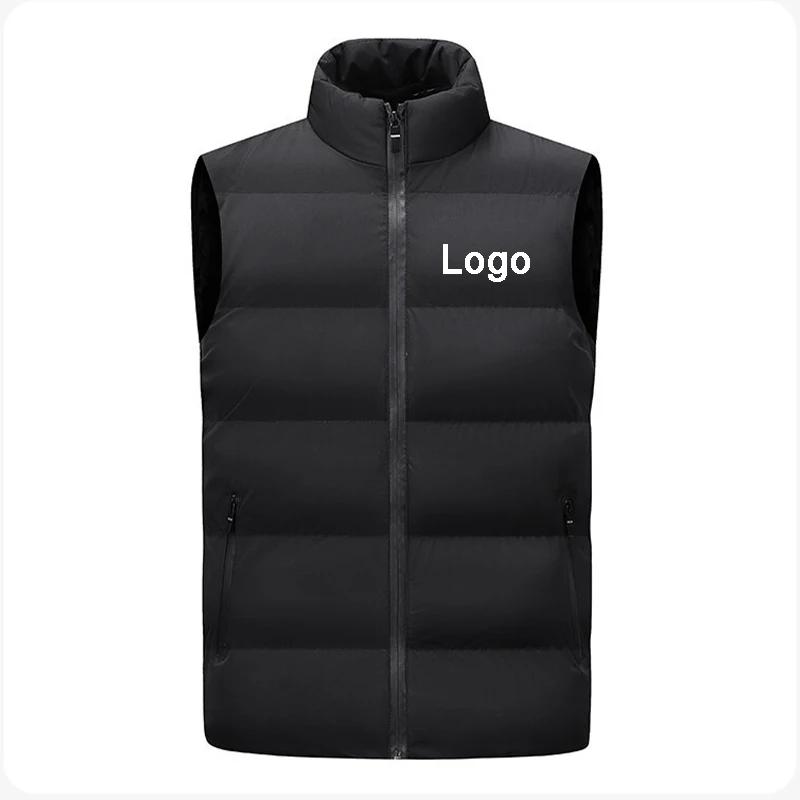 Gilet sans manches personnalisé avec fermeture éclair pour homme, design tendance, coupe-vent, mante