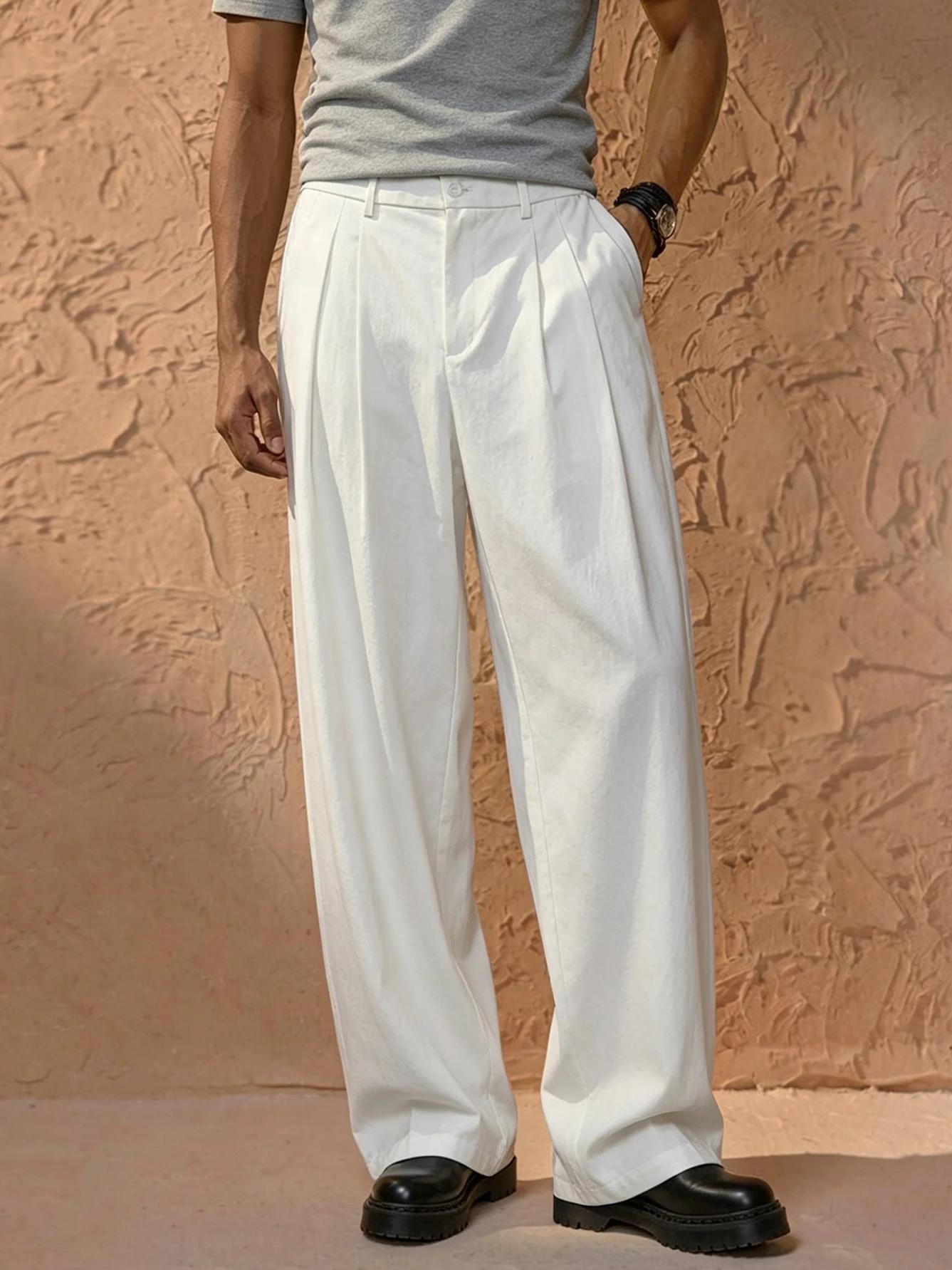 Pantalon de costume droit taille haute italien pour homme, nouvelle collection Printemps/Été 2026, p
