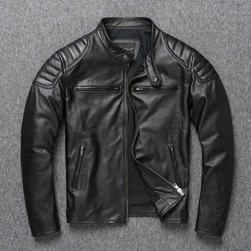 2025 nouvelle veste en cuir hommes veste en polyuréthane pour hommes motard moto veste en polyurétha