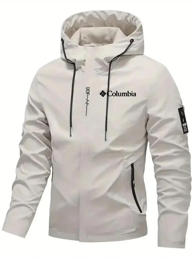 Veste de cyclisme imperméable et légère à capuche pour homme 2026 – Style urbain, randonnée, coupe-v