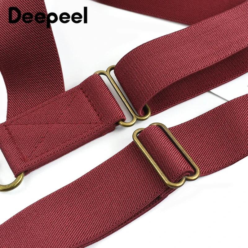 Bretelles Deepeel Réglables pour Homme Adulte, Bretelles de Costume artificiel astiques, Bretelles S