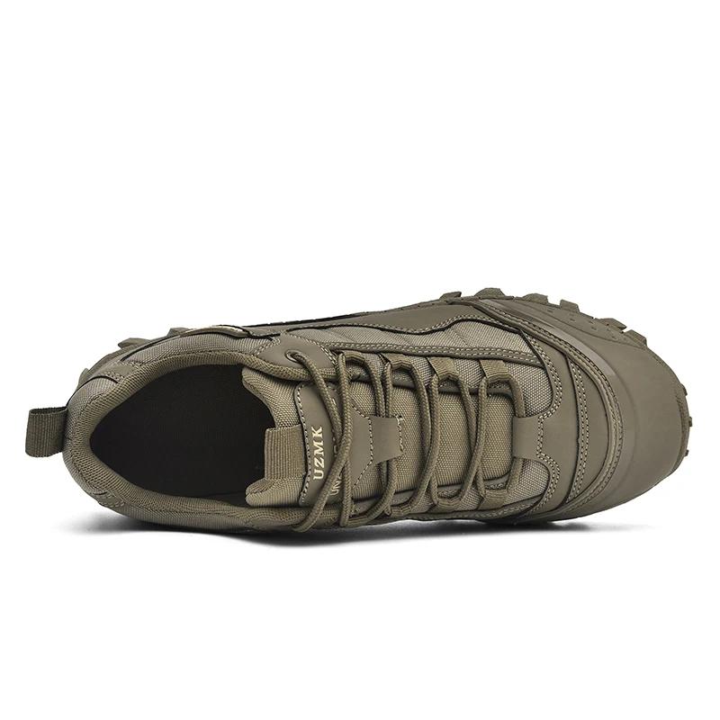 Hommes bottes tactiques anti-dérapant travail à lacets unisexe armée chaussures en plein air randonn