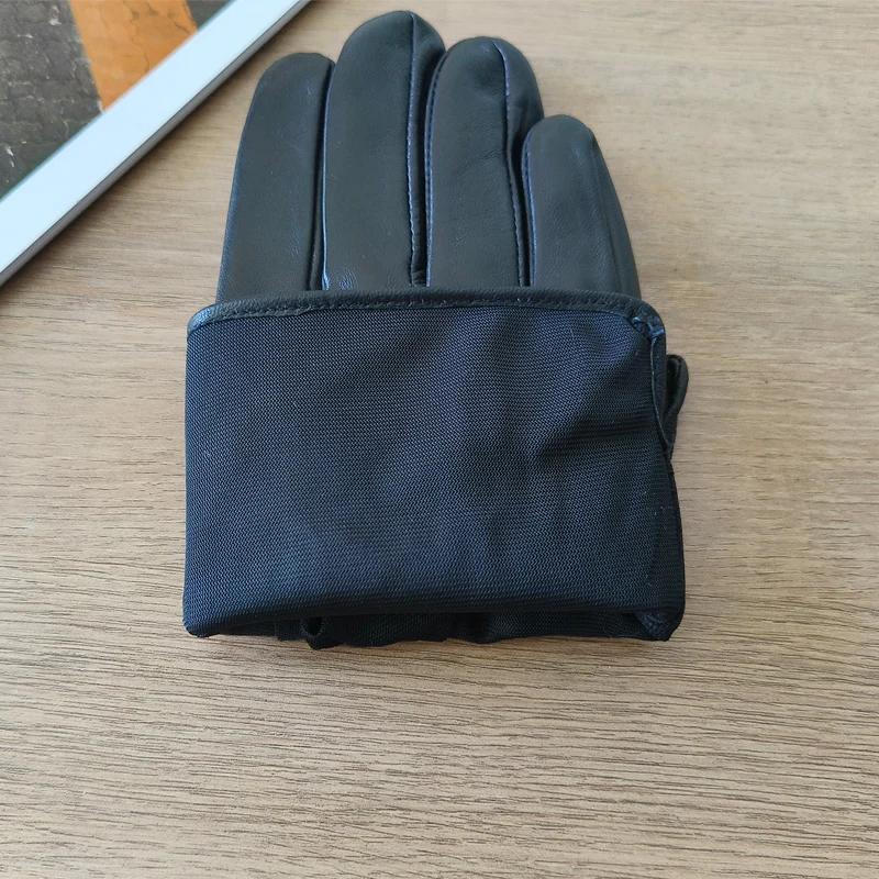 Gants fins en cuir de mouton pour hommes, protection solaire d'été en plein air pour le cyclisme et 