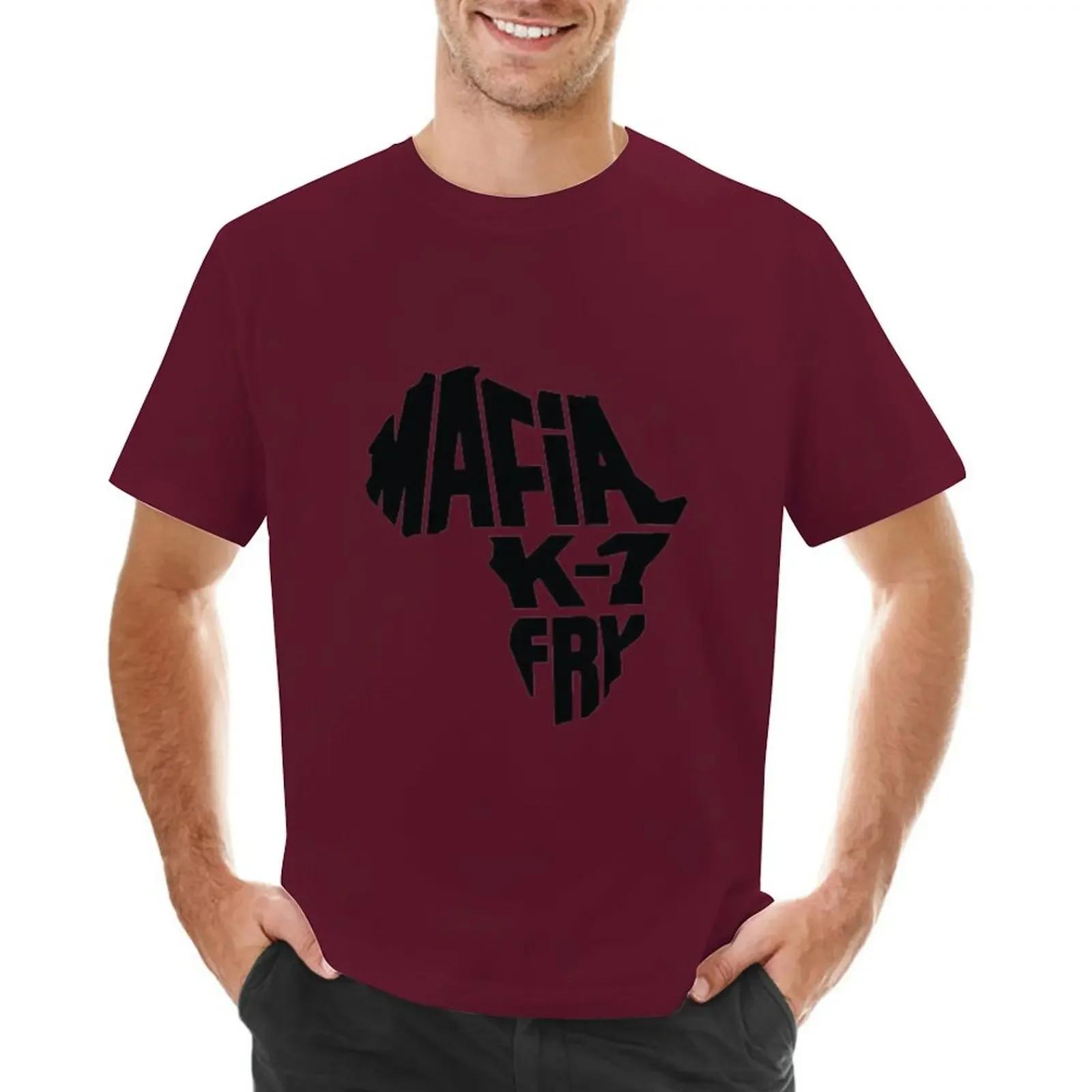 T-shirt mafia k1 fry en coton pour homme, vêtement vintage, heavyfriendly