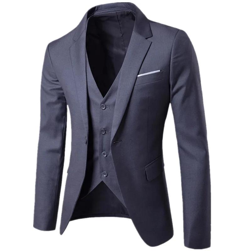 Veste de costume d'affaires pour hommes, coupe cintrée, Style coréen, vêtements d'entretien décontra