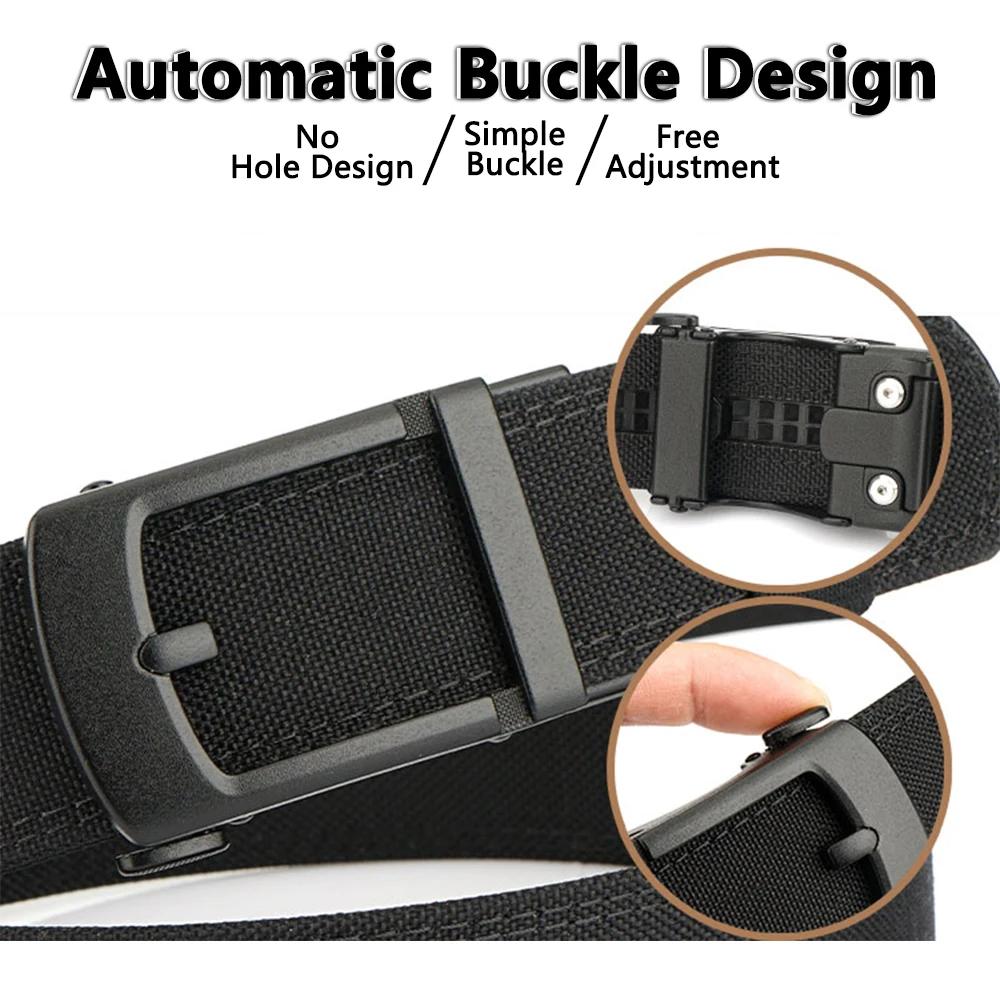 TUSHI nouvelle ceinture militaire pour hommes en Nylon robuste boucle automatique en métal ceinture 