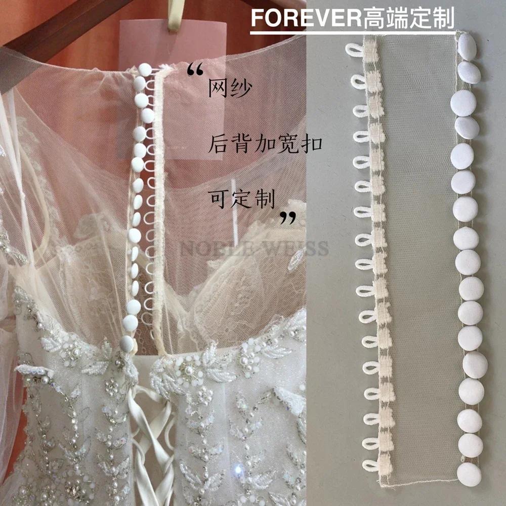 Taille modifiée rubans élastiques boutons veste de mariage remplacement réglable Satin robes de mari