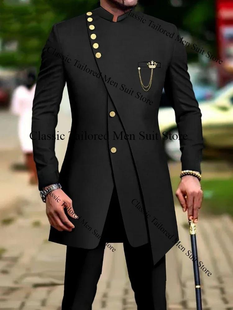 Costumes de luxe blancs pour hommes, coupe couvertes, Rhde fin d'année, mariage, smoking imbibé de m